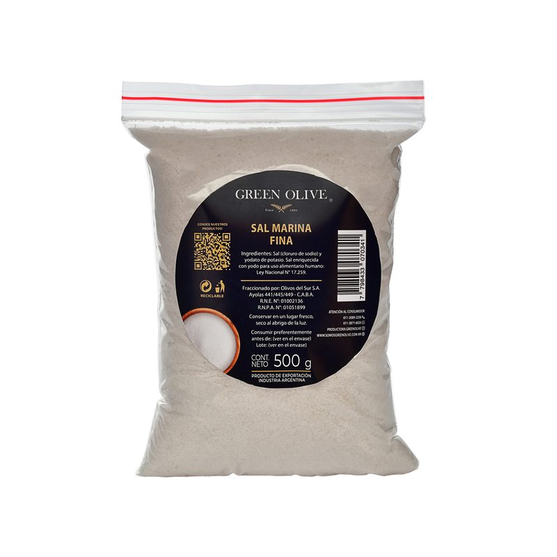 Sal Marina Fina PREMIUM x 500 Gr. ZIPLOC