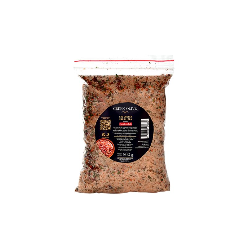 Sal Gruesa Parrillera Condimentada PREMIUM x 500 Gr. ZIPLOC