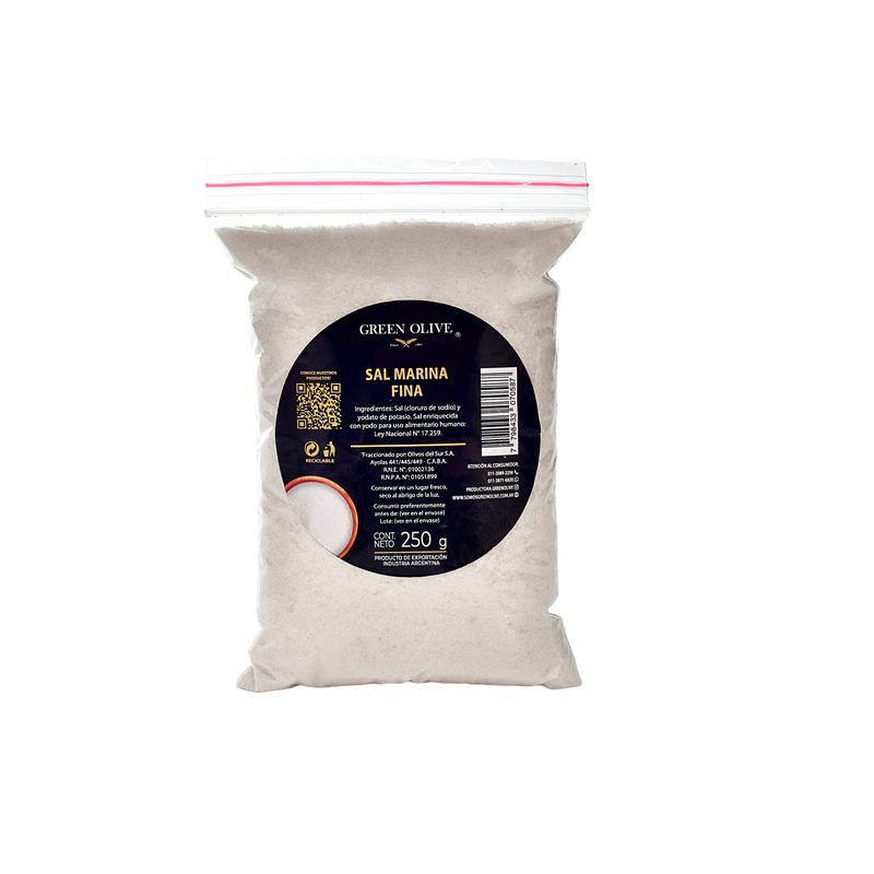Sal Marina Fina PREMIUM x 250 Gr. ZIPLOC