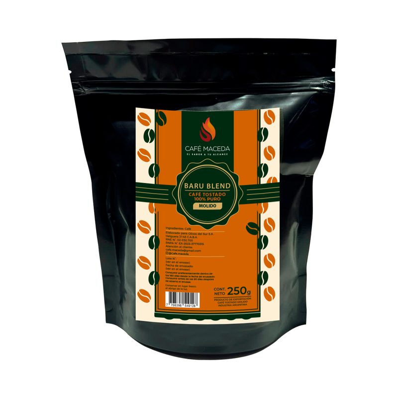 Café Molido Baru Blend x 250 Gr. DOYPACK