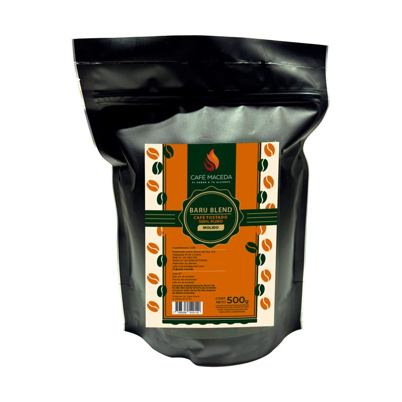 Café Molido Baru Blend x 500 Gr. DOYPACK