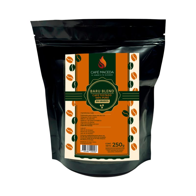 Café en Granos Baru Blend x 250 Gr. DOYPACK