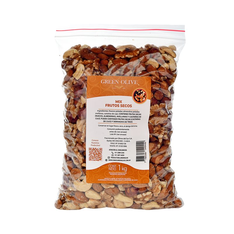 Mix Frutos Secos Premium x 1 Kg. ZIPLOC