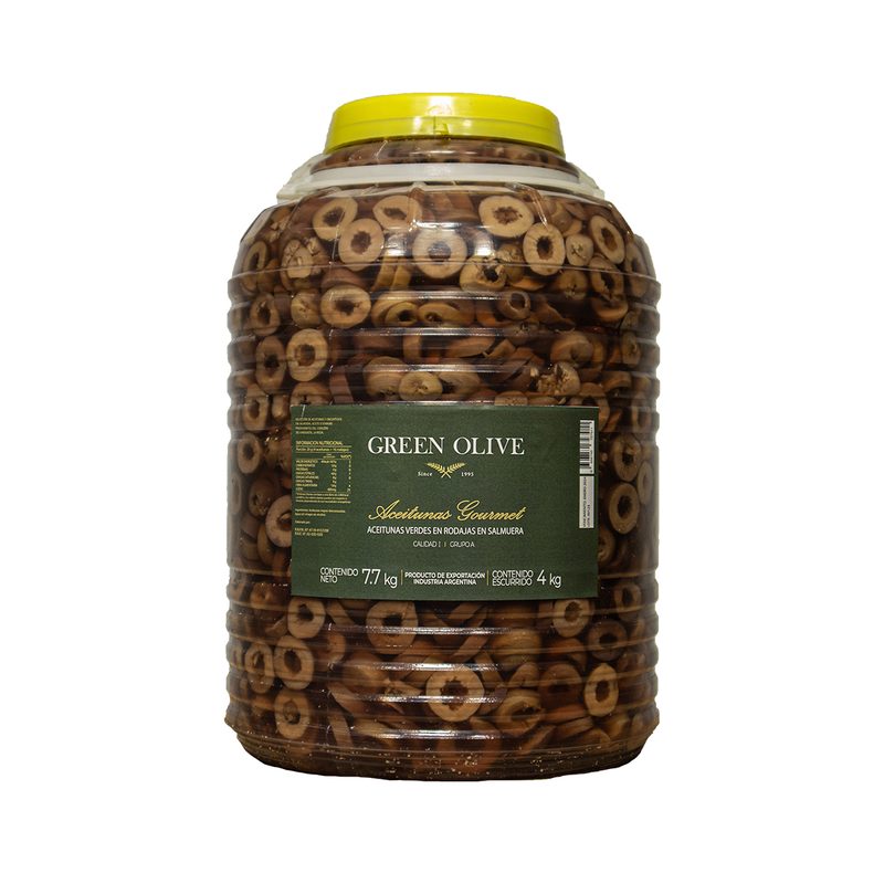 Aceitunas Negras Naturales en Rodajas x 4 Kg. Esc. GARRAFA