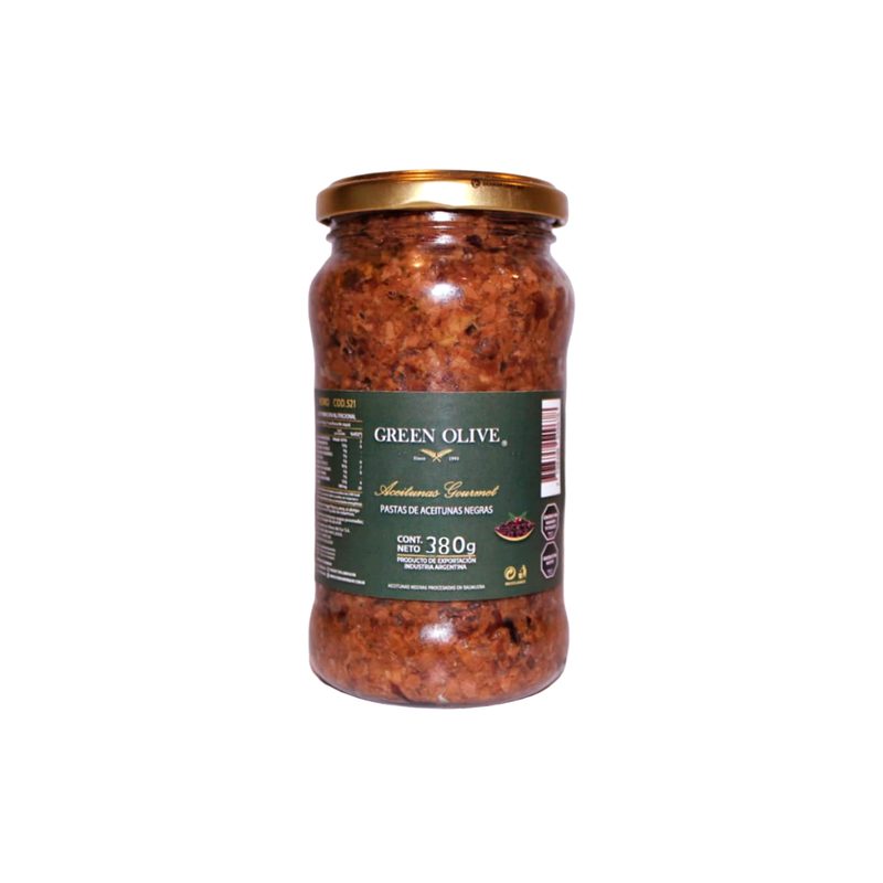 Pasta de Aceitunas Negras x 380 Gr. Esc. VIDRIO