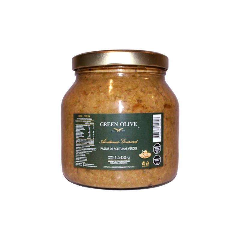 Pasta de Aceitunas Verdes x 1,5 Kg Esc. VIDRIO