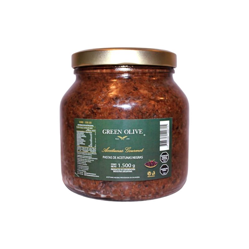 Pasta de Aceitunas Negras x 1,5 Kg Esc. VIDRIO