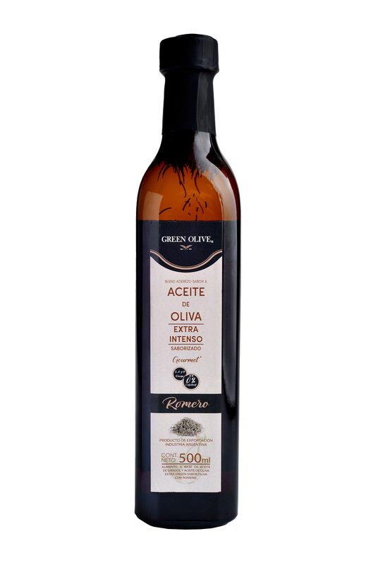 Aceite de Oliva Blend EXTRA INTENSO CON ROMERO x 500 Ml. VIDRIO