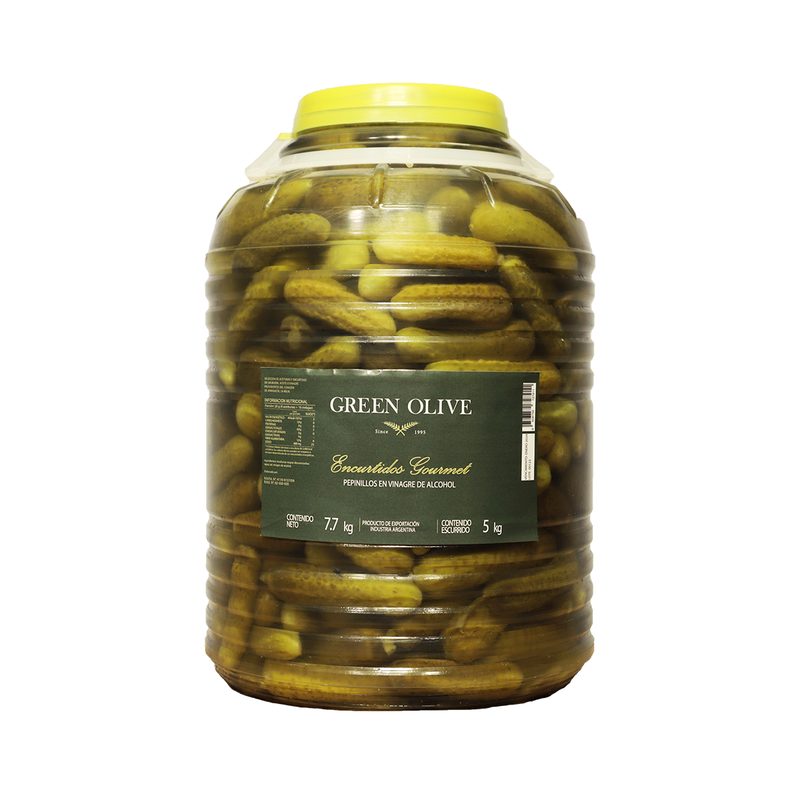 Pepinitos en Vinagre x 5 Kg. Esc. GARRAFA