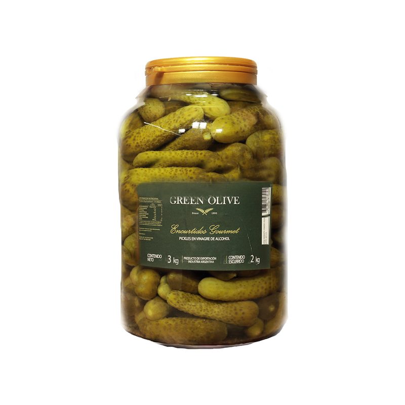 Pepinitos en Vinagre x 2 Kg. Esc. PET