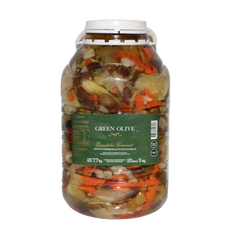 Antipasto Condimentado en Aceite x 5 Kg. Esc. GARRAFA