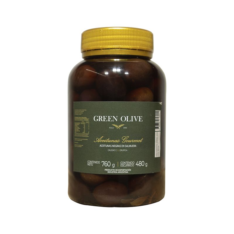 Aceitunas Negras Naturales N° 000 x 480 Gr. Esc. PET