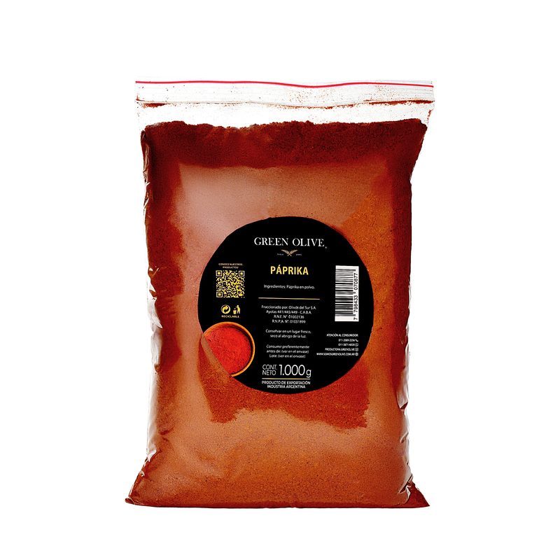 Páprika en Polvo PREMIUM x 1 Kg. ZIPLOC