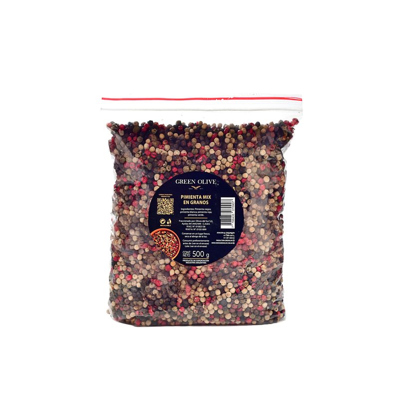 Pimienta Mix 4 Sabores en Granos PREMIUM x 500 Gr. ZIPLOC