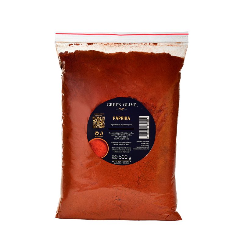 Páprika en Polvo PREMIUM x 500 Gr. ZIPLOC