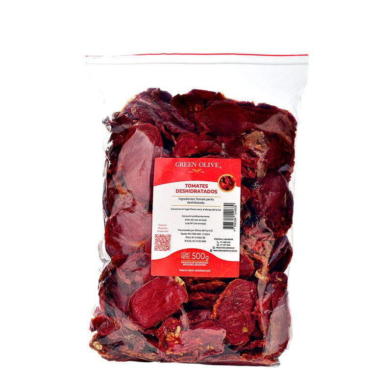 Tomate Seco Deshidratado x 500 Gr. ZIPLOC