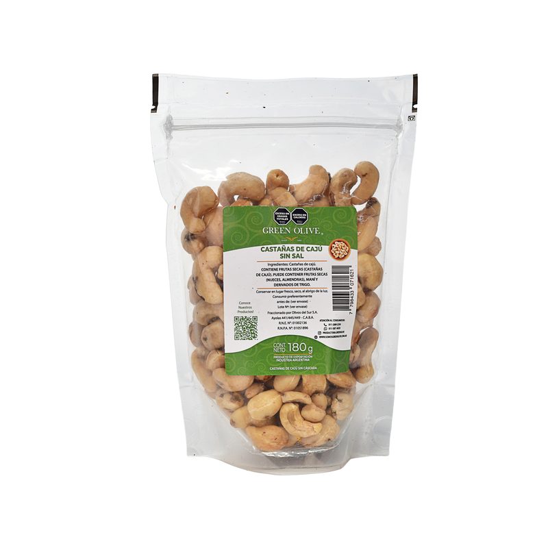 Castañas De Caju Naturales W4 x 180 Gr. DOYPACK