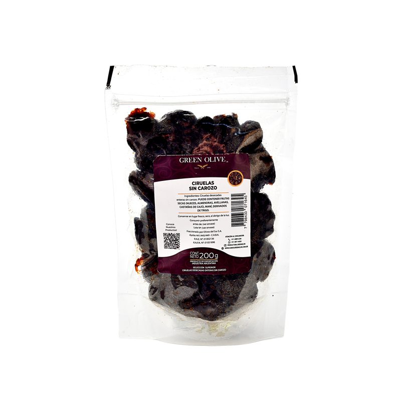 Ciruelas D'Angen sin Carozo 110/132 x 200 Gr. DOYPACK