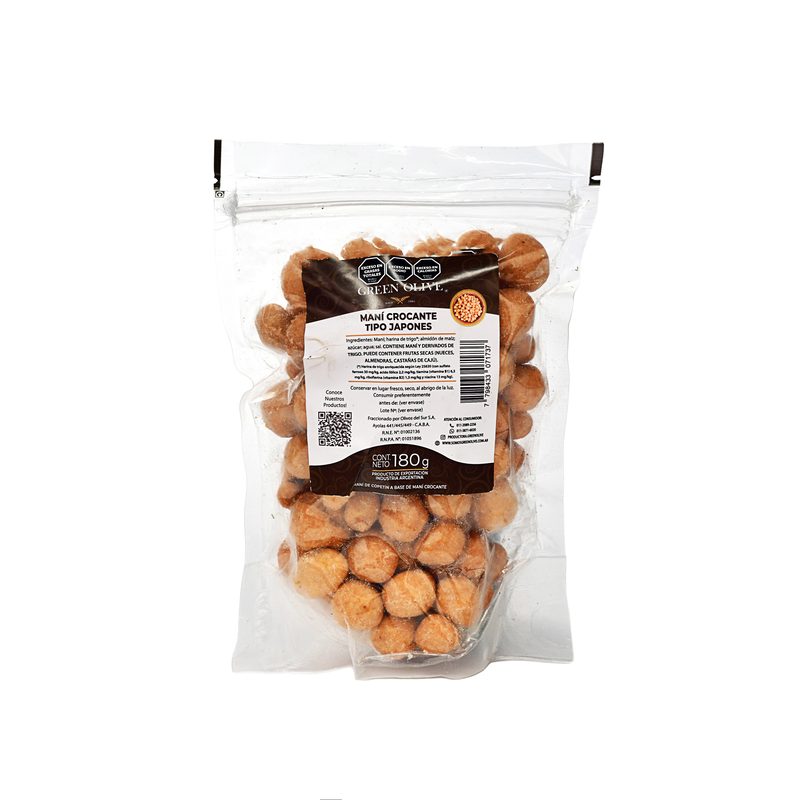 Mani Crocante Tipo Japones x 180 Gr. DOYPACK