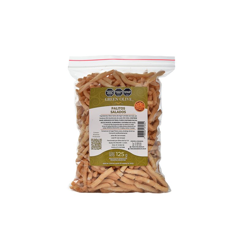 Palitos Salados bolsa x 125 Gr. ZIPLOC