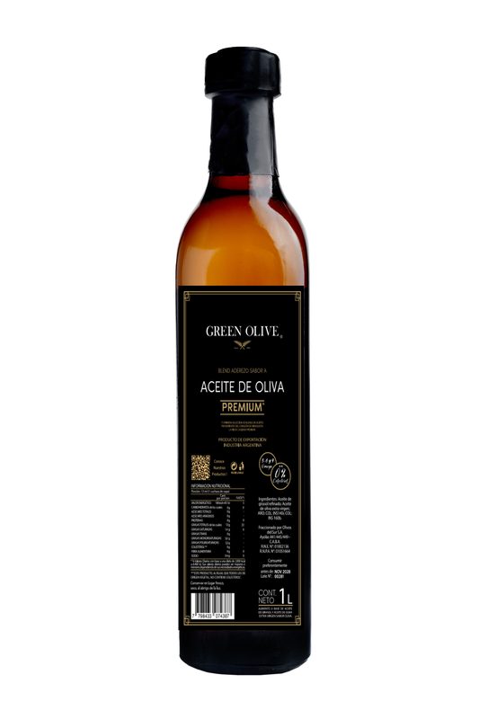 Aceite de Oliva Blend PREMIUM Mezcla x 1 Lt. VIDRIO