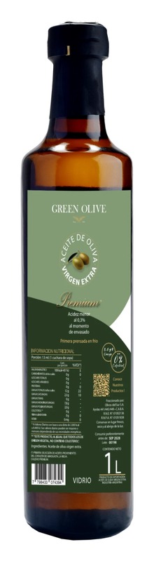 Aceite de Oliva VIRGEN EXTRA x 1000 Ml. VIDRIO