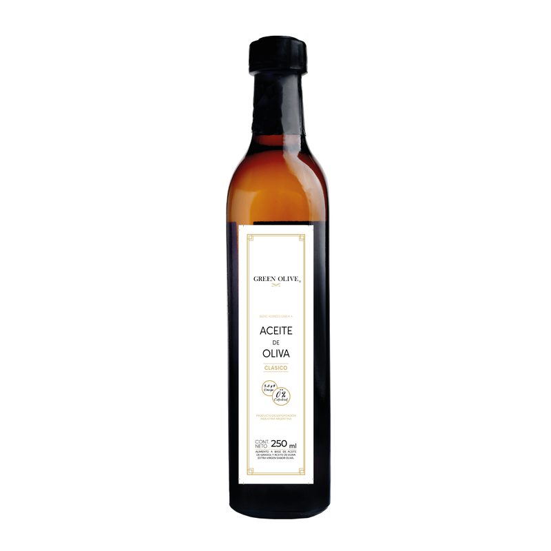 Aceite de Oliva Blend CLASICO Mezcla x 250 Ml. VIDRIO