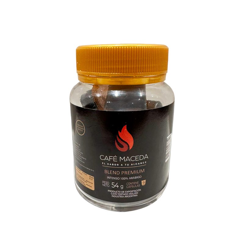 Café Blend Premium x 9 Capsulas. PET