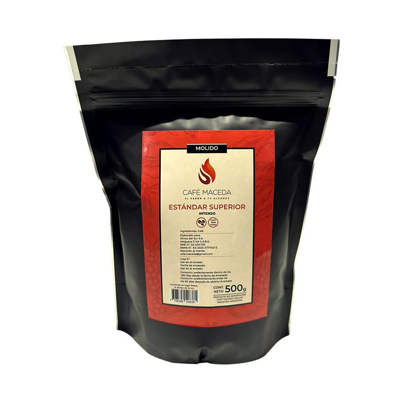 Café Molido Estándar Superior x 500 Gr. DOYPACK