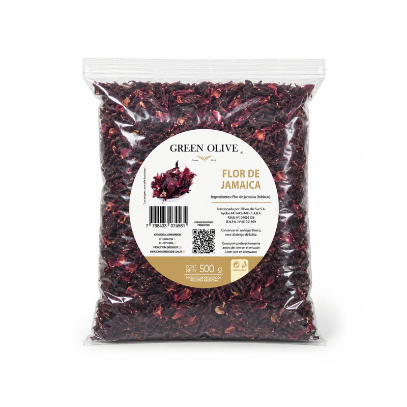 Flor de Jamaica x 500 Gr. ZIPLOC